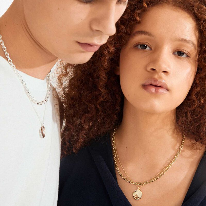 Pilgrim Sparkle Necklace Set image number 1